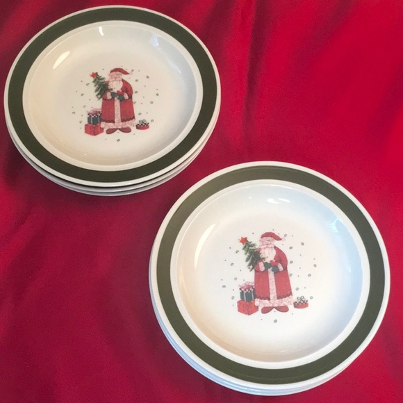 Santa Bread & Butter Plate (6) - Picture 4 of 8